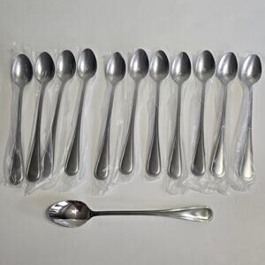 NIP TOWLE STRATFORD Stainless Flatware 12 Twelve TEA SPOONS Glossy